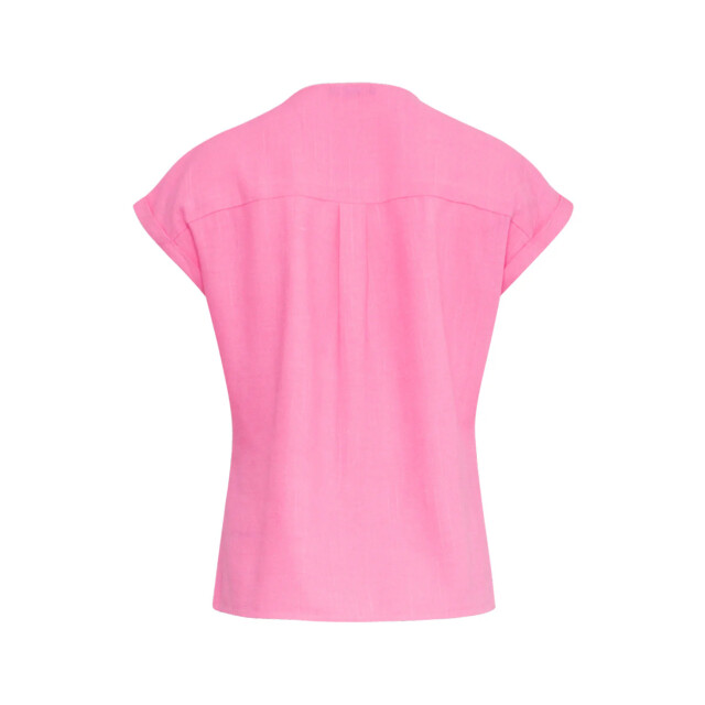 Smashed Lemon 25148 linnen top met v-hals | 25148-420-L large