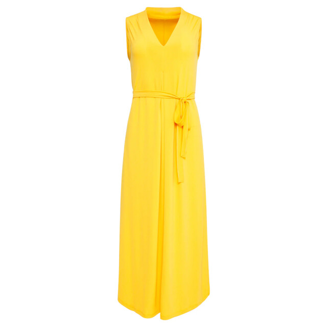 Smashed Lemon 25173 stretch midi jurk met v-hals | 25173-150-S large