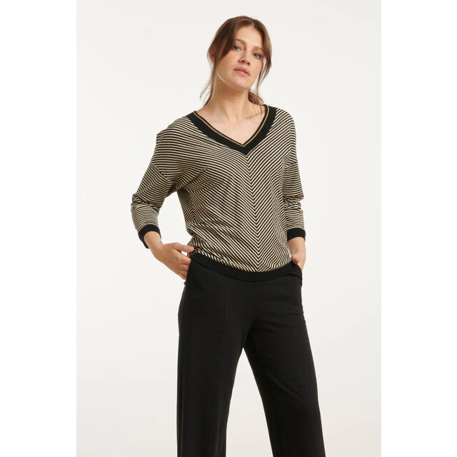 Smashed Lemon 25179 top met chevron streepprint | 25179-999-025 large