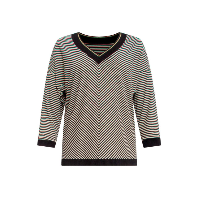 Smashed Lemon 25179 top met chevron streepprint | 25179-999-025 large