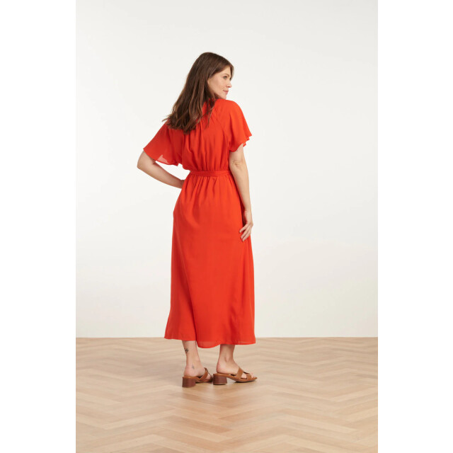 Smashed Lemon 25191 viscose midi jurk | 25191-450-M large
