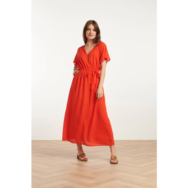 Smashed Lemon 25191 viscose midi jurk | 25191-450-M large