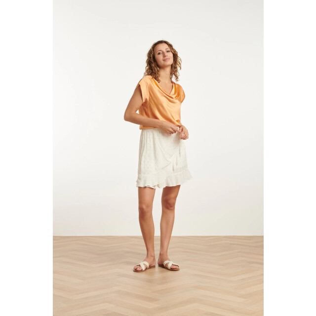 Smashed Lemon 25212 waterfall satijn top | 25212-210-3XL large
