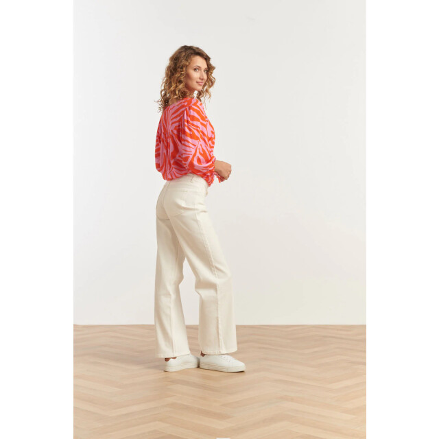 Smashed Lemon 25264 top met dierenprint in roze en oranje 25264-420-250 large