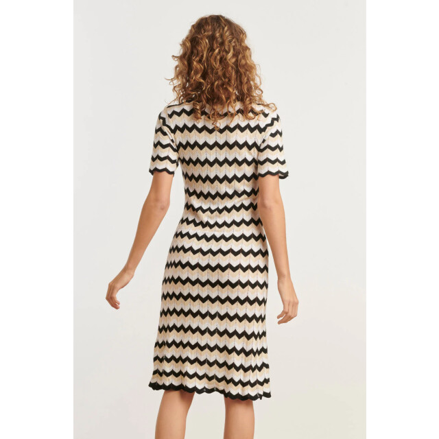 Smashed Lemon 25267 zigzag gebreide jurk, | 25267-720-999 large