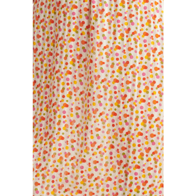 Smashed Lemon 25009 v- hals maxi jurk met polka dot print | 25009-000-998 large