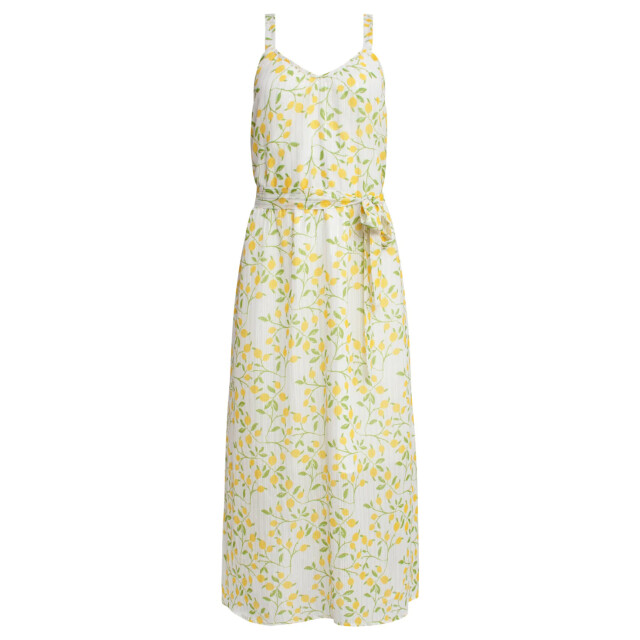 Smashed Lemon 25011 midi strappy jurk met citroenprint | 25011-000-998 large