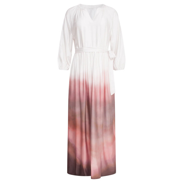 Smashed Lemon 25021 maxi jurk met vintage mauve ombre print | off 25021-010-421 large