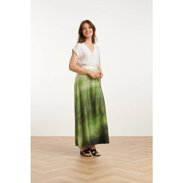 Smashed Lemon 25024 midi jurk met v-paneelombre print – | off 25024-010-500 large