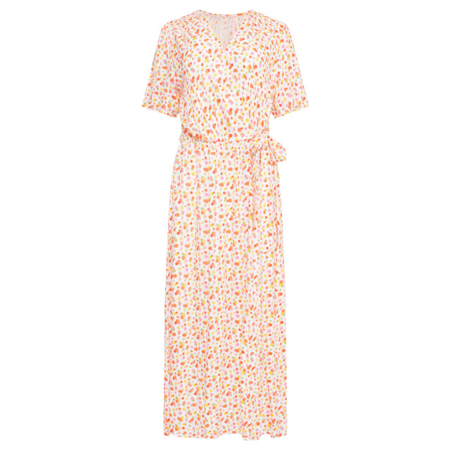 Smashed Lemon 25009 v- hals maxi jurk met polka dot print | 25009-000-998 large