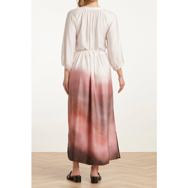 Smashed Lemon 25021 maxi jurk met vintage mauve ombre print | off 25021-010-421 large
