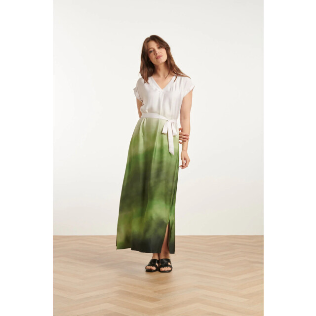Smashed Lemon 25024 midi jurk met v-paneelombre print – | off 25024-010-500 large