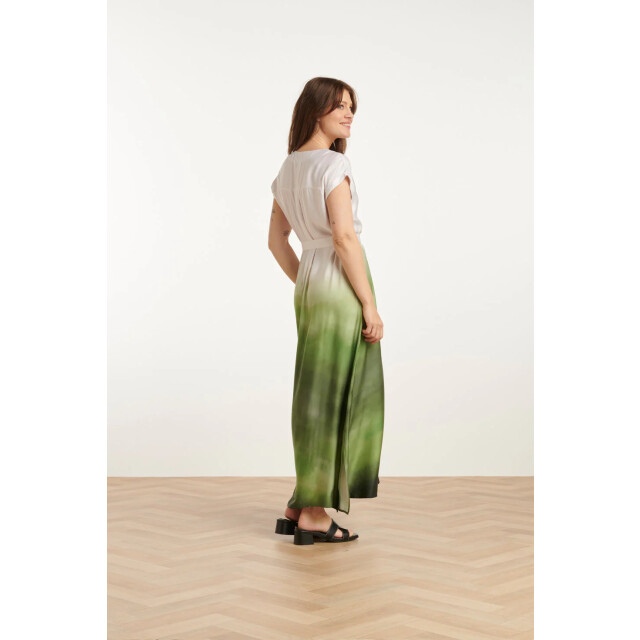 Smashed Lemon 25024 midi jurk met v-paneelombre print – | off 25024-010-500 large