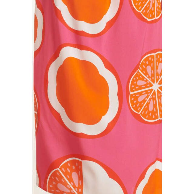 Smashed Lemon 25027 wide-leg broek met fruitprint | 25027-420-998 large