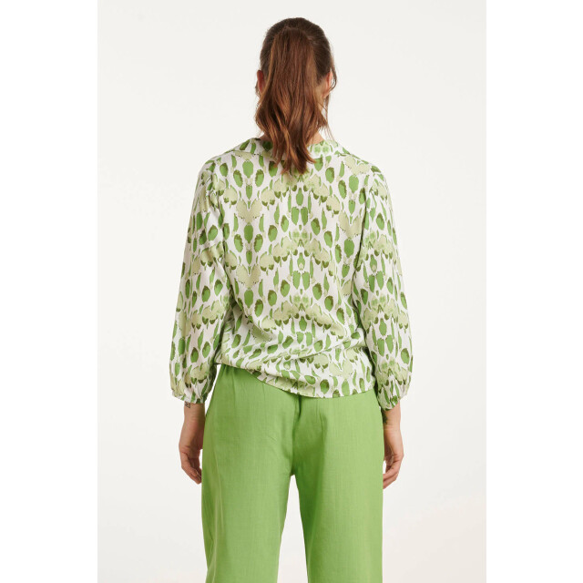 Smashed Lemon 25031 v-hals bloes met slangenprint | 25031-000-500 large