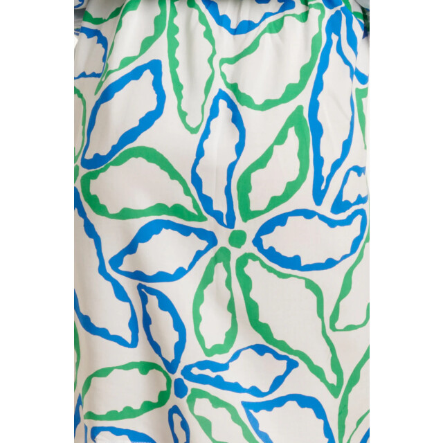Smashed Lemon 25052 korte jurk met kraaggrafisch bloemenprintcobalt | 25052-650-530 large