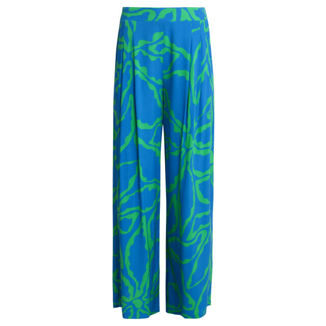 Smashed Lemon 25069 wijde broek met grafische bloemenprintfelgras | 8720331323273 large