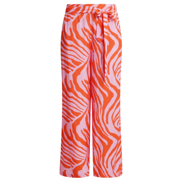 Smashed Lemon 25087 wide pants met dierenprint | 25087-420-250 large