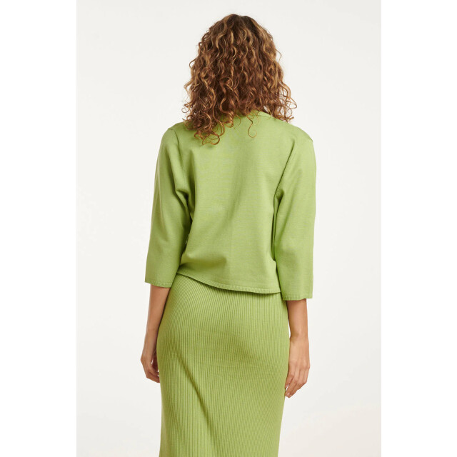 Smashed Lemon 25105 licht zachte gebreide bolero | 25105-500-4XL large