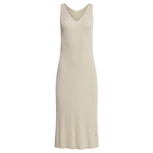 Smashed Lemon 25106 lurex gebreide strappy midi-jurk | 25106-720-4XL large
