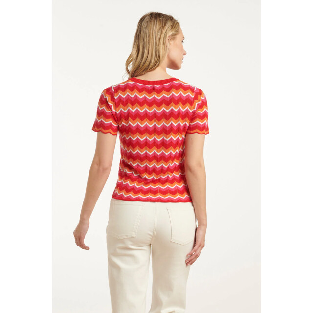 Smashed Lemon 25097 multicoloured zigzag knitted top | 25097-450-998 large