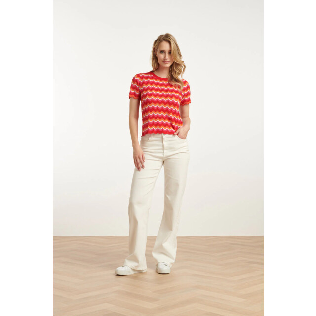 Smashed Lemon 25097 multicoloured zigzag knitted top | 25097-450-998 large