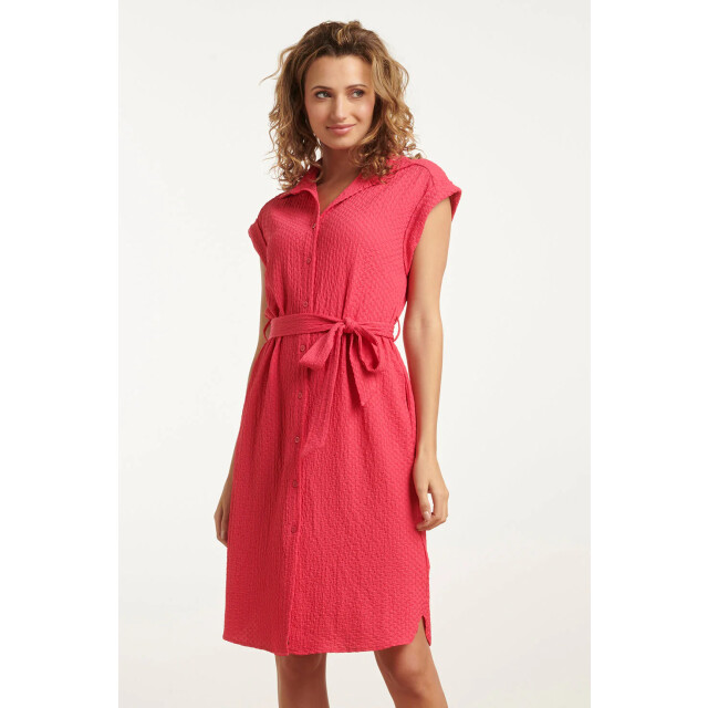 Smashed Lemon 25118 crinkle shirtjurk in roze 25118-420-L large
