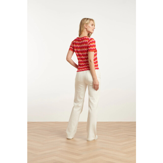 Smashed Lemon 25097 multicoloured zigzag knitted top | 25097-450-998 large