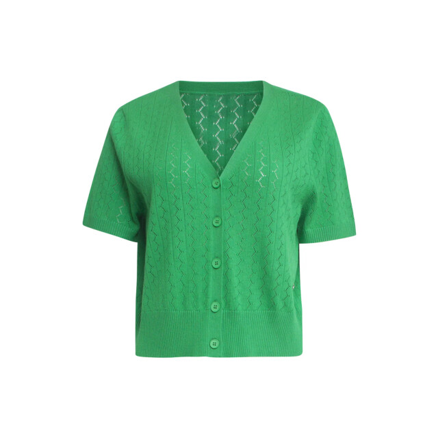 Smashed Lemon 25104 fel groen gebreid kort vest 25104-530-XXL large