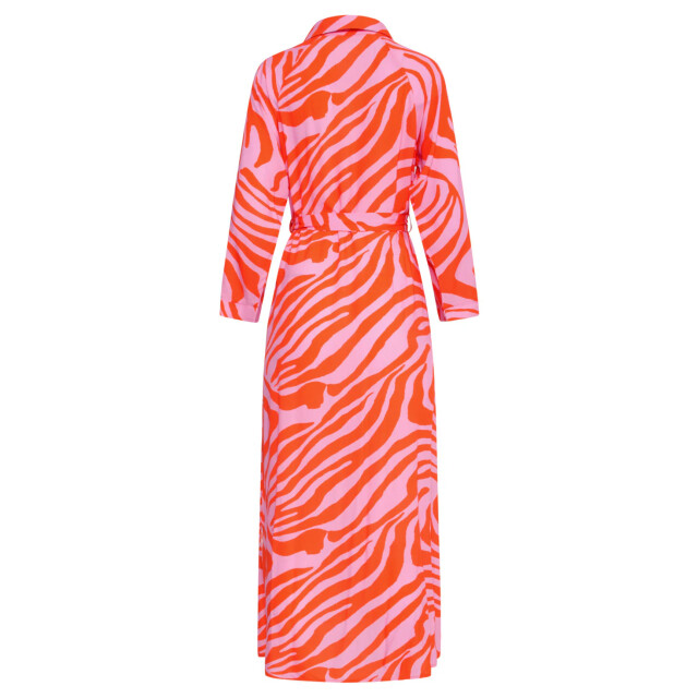 Smashed Lemon 25086 summer maxi shirt jurk met dierenprint | 25086-420-250 large