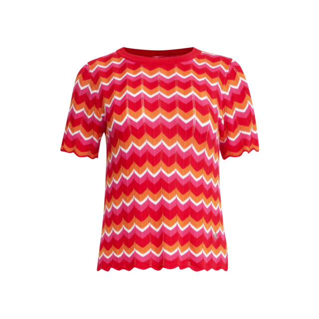 Smashed Lemon 25097 multicoloured zigzag knitted top | 25097-450-998 large