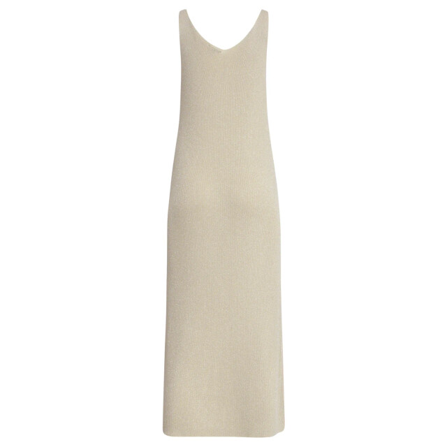 Smashed Lemon 25106 lurex gebreide strappy midi-jurk | 25106-720-4XL large