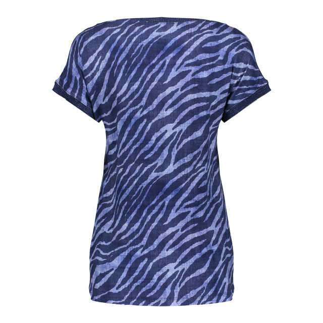 Geisha 52135-60 sarah 625 t-shirt fancy rib aop pr.03-25-1 blue/blue 52135-60 SARAH 625 large