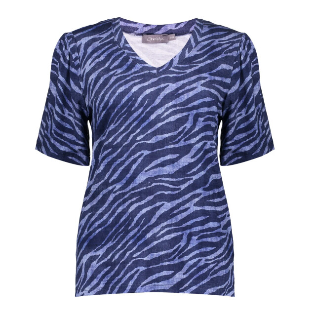 Geisha 52133-60 jazz 625 t-shirt v-neck aop pr.03-25-1 blue/blue 52133-60 JAZZ 625 large