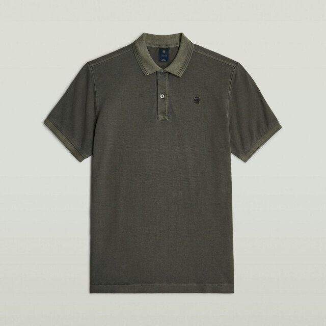 G-Star dunda overdyed slim polo d11595-d756 b575 asfalt gd 05311.970.0002 large