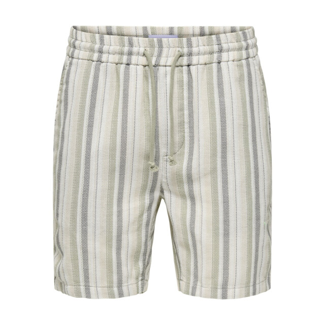 Only & Sons onstrev life reg stru stripe shorts 22026950 seagrass 05414.315.0001 large