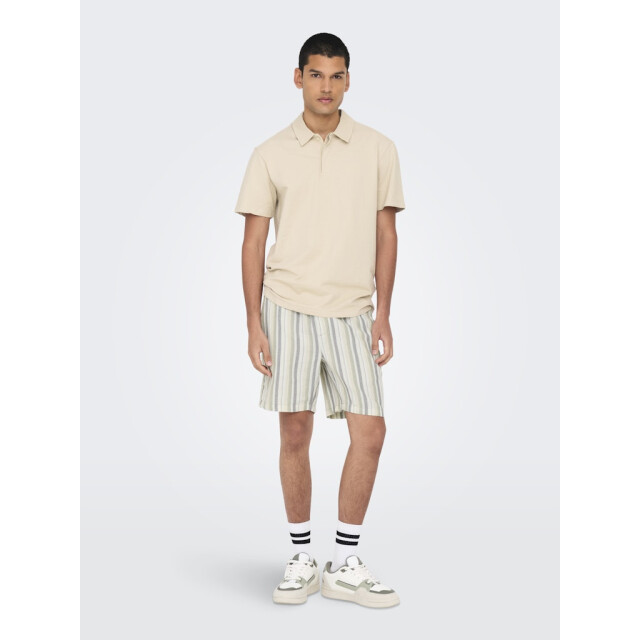 Only & Sons onstrev life reg stru stripe shorts 22026950 seagrass 05414.315.0001 large
