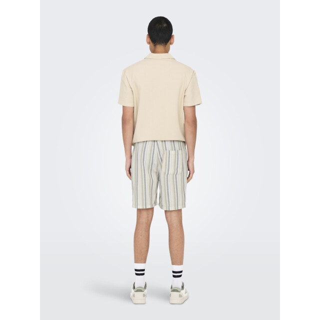 Only & Sons onstrev life reg stru stripe shorts 22026950 seagrass 05414.315.0001 large