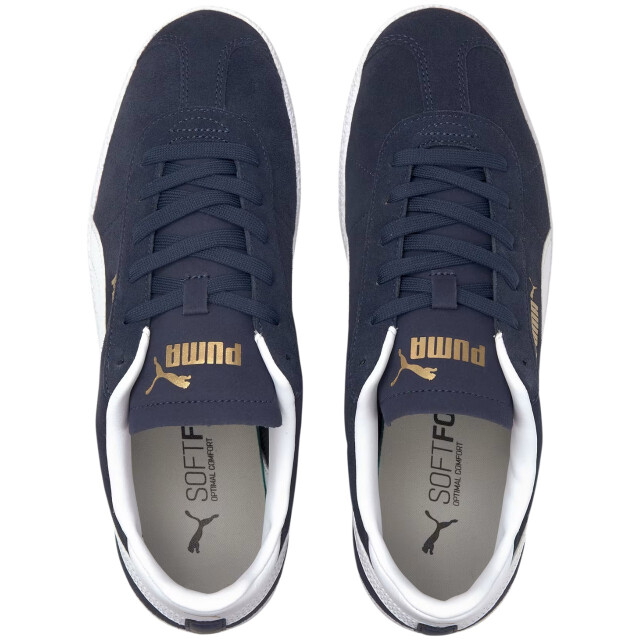 Puma Heren club logo suede trainers UTMR1235_whitenavyblue large