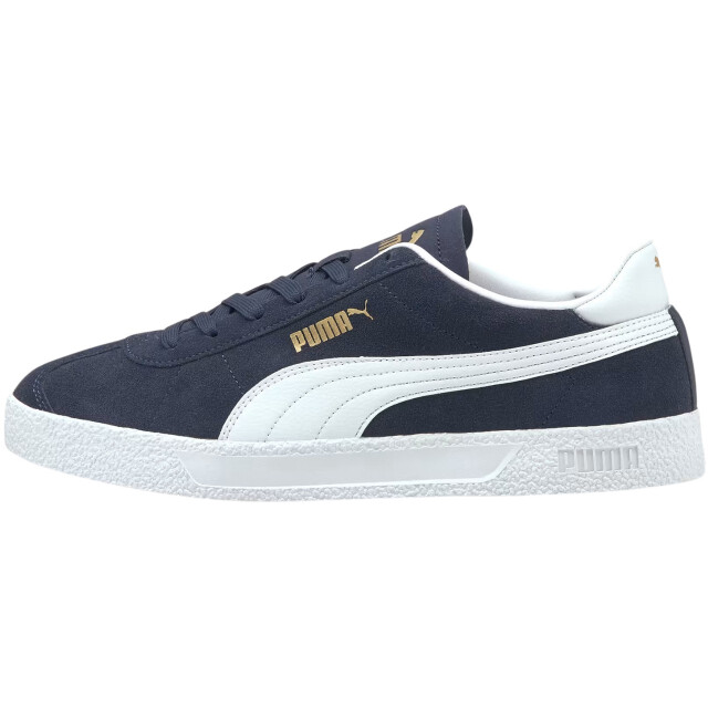 Puma Heren club logo suede trainers UTMR1235_whitenavyblue large