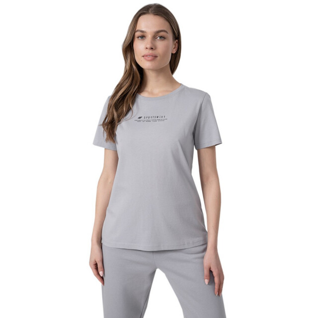 4F Dames h4z22 tsd019 katoenen t-shirt UTMR1228_lightgrey large
