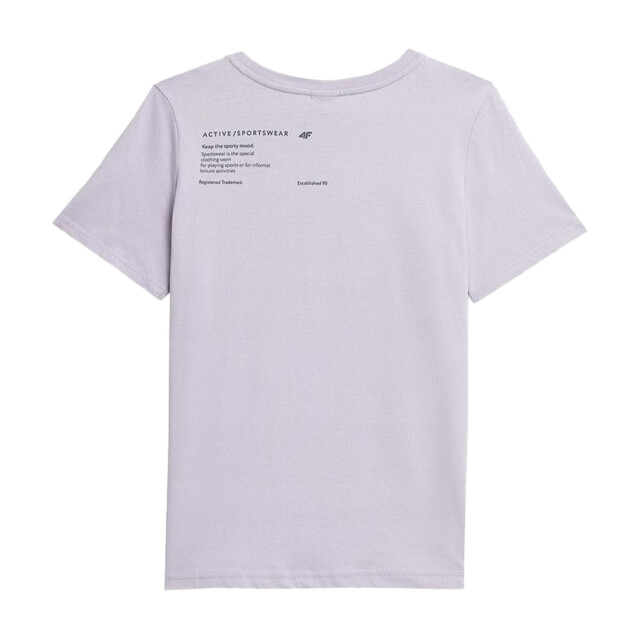 4F Dames h4z22 bedrukt t-shirt UTMR1401_violet large