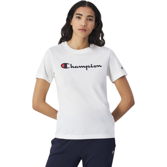 Champion Dames katoenen t-shirt met korte mouwen UTMR1165_white large
