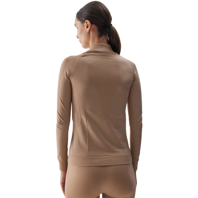4F Dames thermoactive naadloos basislaag top UTMR1130_brown large