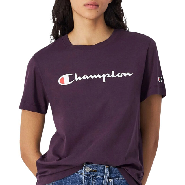 Champion Dames katoenen t-shirt met korte mouwen UTMR1165_purple large