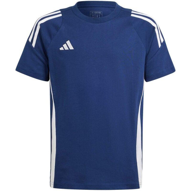 Adidas Kinderen/kinderen tiro 24 t-shirt UTMR1085_whitenavyblue large