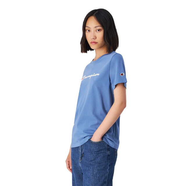 Champion Dames katoenen t-shirt met korte mouwen UTMR1165_blue large