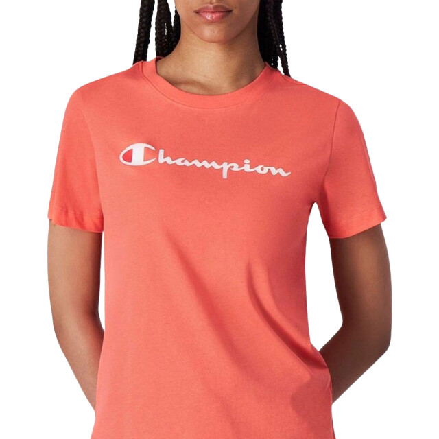 Champion Dames katoenen t-shirt met korte mouwen UTMR1165_coral large