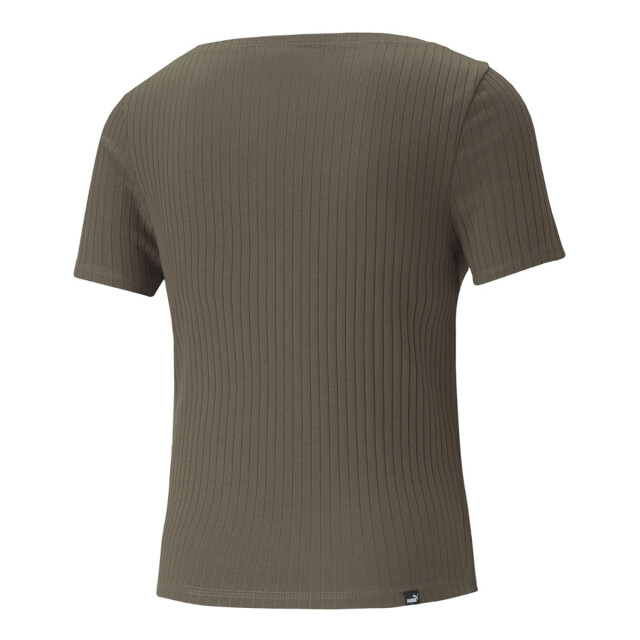 Puma Dames geribd slank t-shirt UTMR1066_grapeleaf large