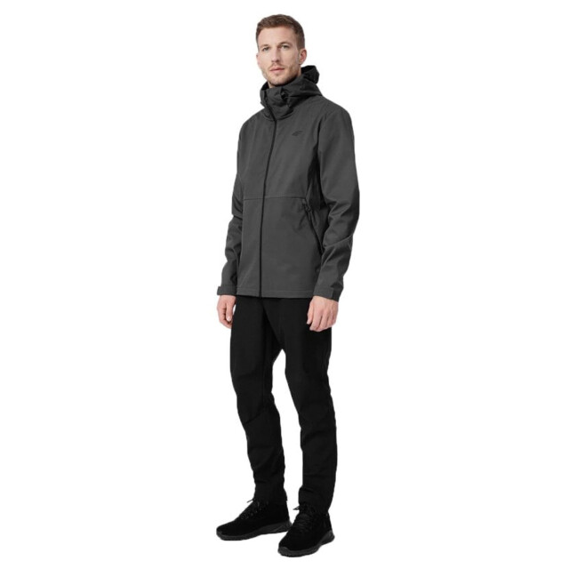 4F Heren m043 zachte shell jas UTMR1002_darkgrey large